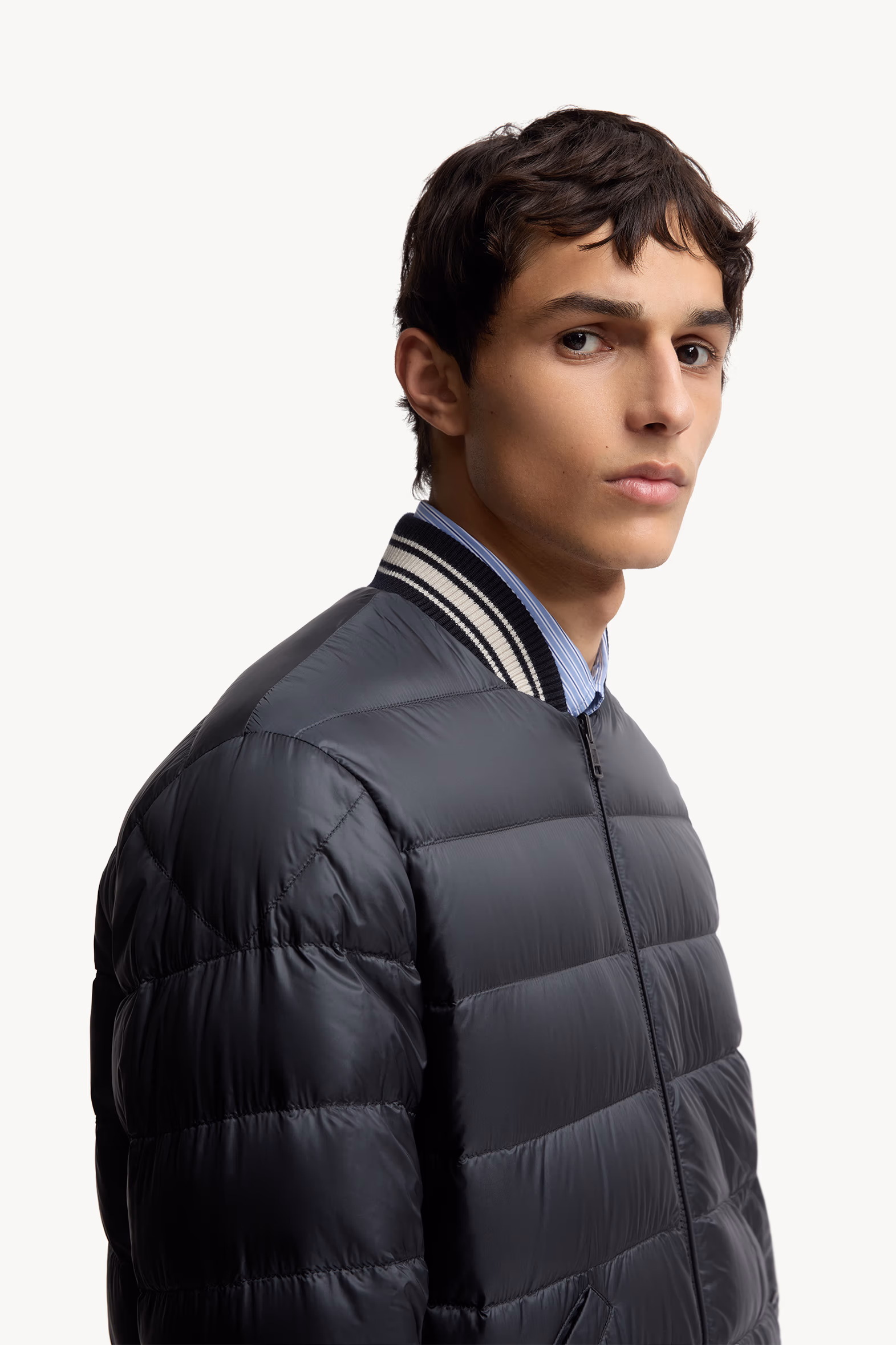 Vennes Reversible Down Bomber Jacket Men Navy Blue Moncler 7
